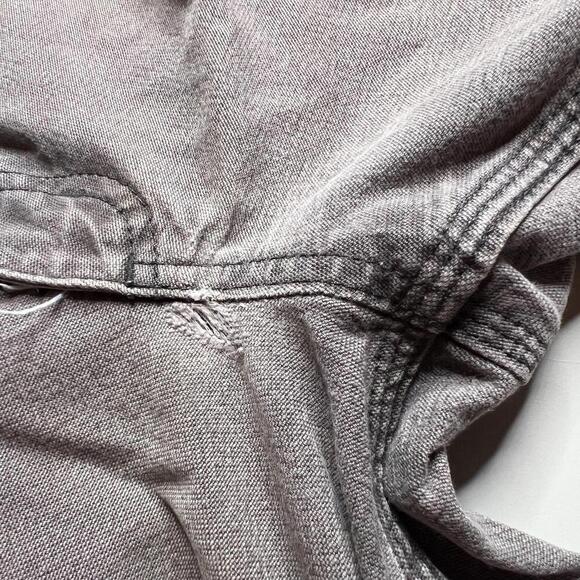 Vintage Carhartt Double Knee Work Pants Gray Distressed Paint Stains Rip W30 L28 - Picture 9 of 15